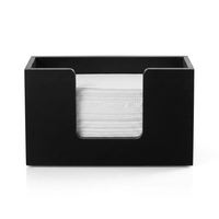 Wooden paper towel dispenser for bathroom and kitchen countertops