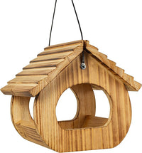 Wooden Sunflower Bird Feeder for Outdoor Garden and Backyard