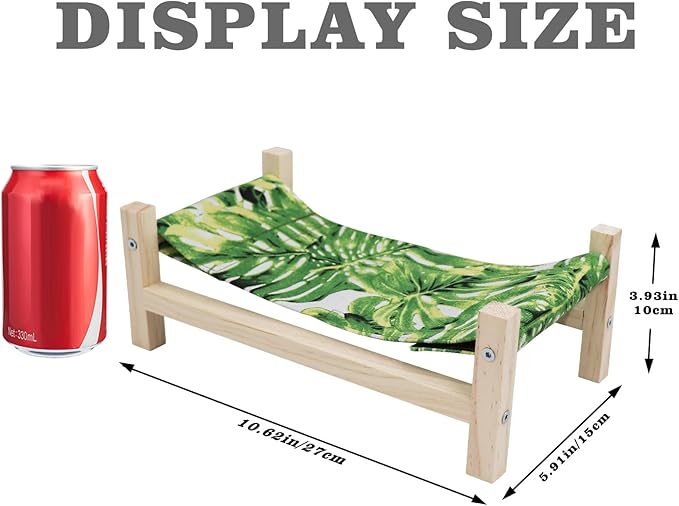 reptile sleeping hammock green fabric bed for bearded dragons
