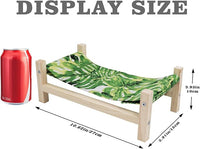 reptile sleeping hammock green fabric bed for bearded dragons