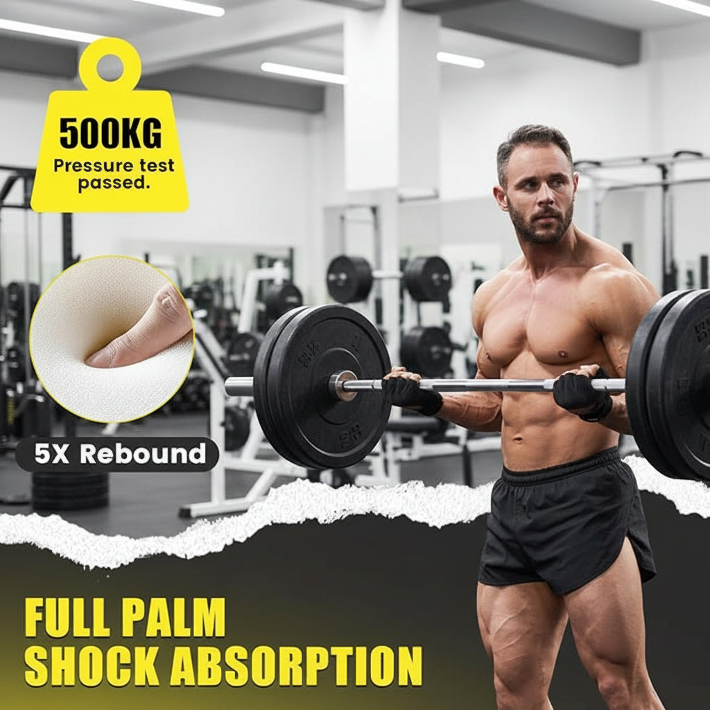 Workout gloves with grip-friendly palm surface for fitness routines