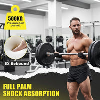 Workout gloves with grip-friendly palm surface for fitness routines