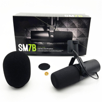 XLR cardioid microphone side view for voice use