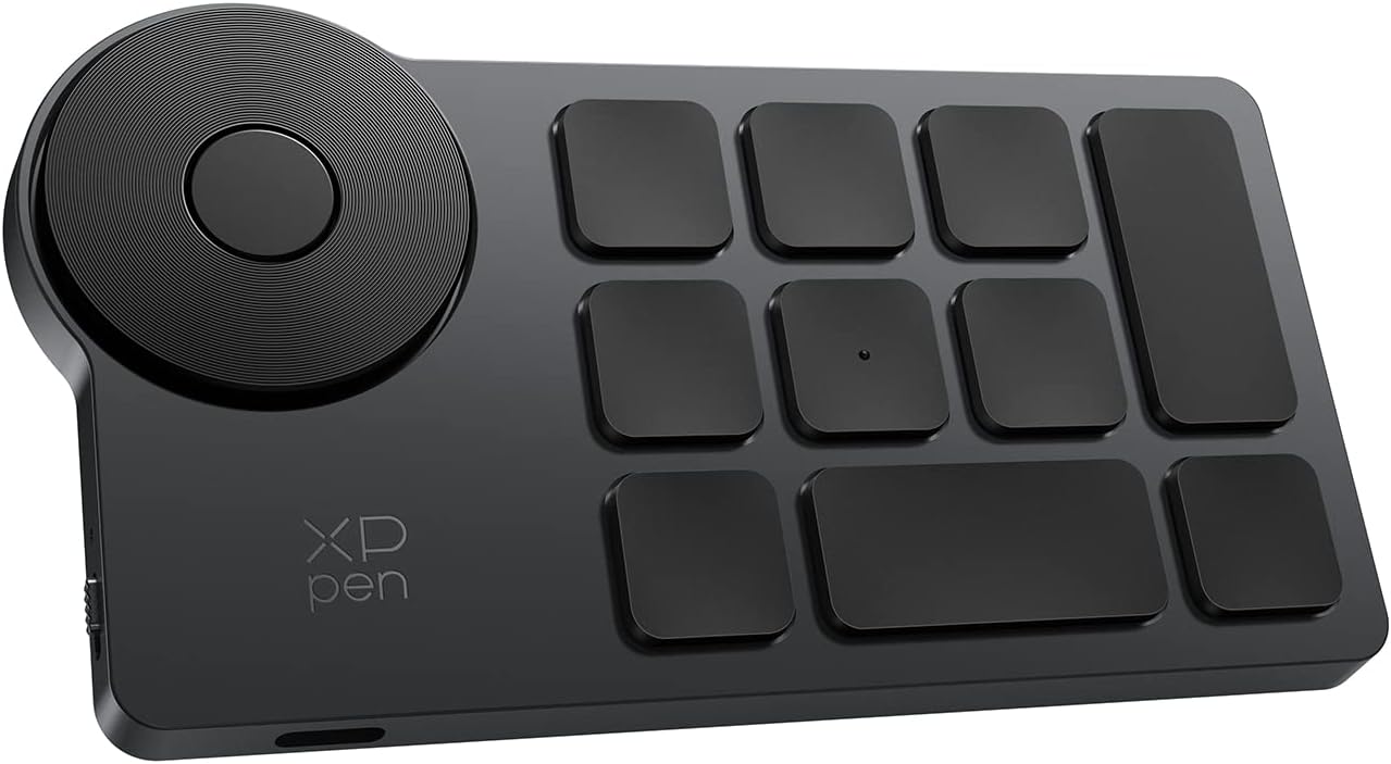 XPPen ACK05 wireless shortcut keyboard with dial and programmable keys