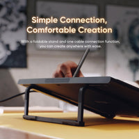 XPPen Artist 16 tablet with foldable stand for adjustable viewing angles