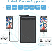Bluetooth wireless connectivity of XPPen Deco LW drawing tablet