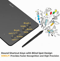 XPPen Deco 01 V3 package contents including tablet, pen, glove and accessories