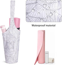 Yoga accessories storage bag with pockets for phone keys and towel