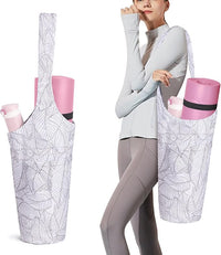 Yoga mat bag for women with large pocket for storing essentials