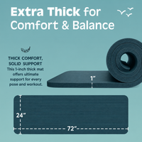 Extra-thick yoga mat suitable for men and women