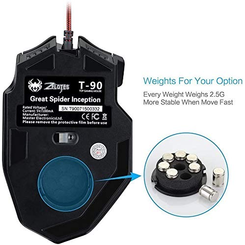 Gaming mouse with 8 programmable buttons