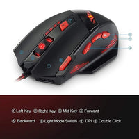 Ergonomic design gaming mouse comfortable grip