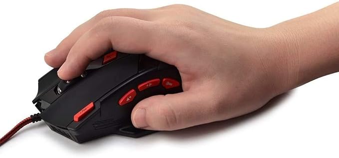 USB wired gaming mouse plug and play setup