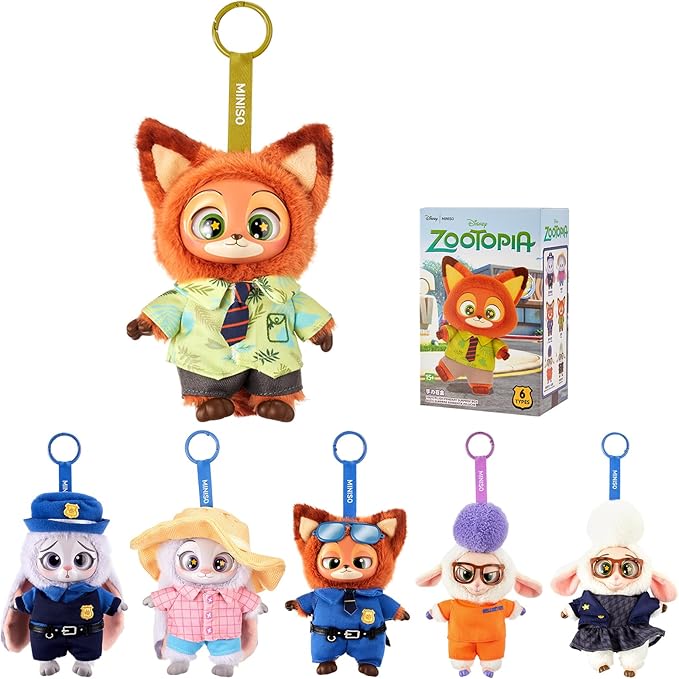 Zootopia plush toy blind box with mystery animal figurine